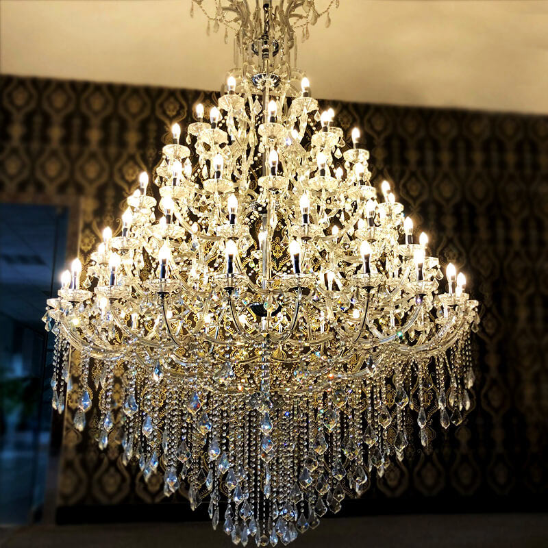 72 Inch Five Tiers Big Maria Theresa Chandelier for Wedding Hall