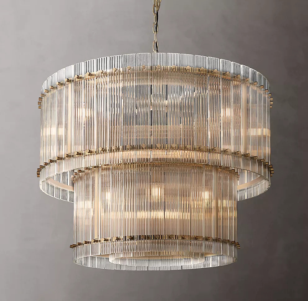 37" SAN MARCO TWO-TIER ROUND CHANDELIER