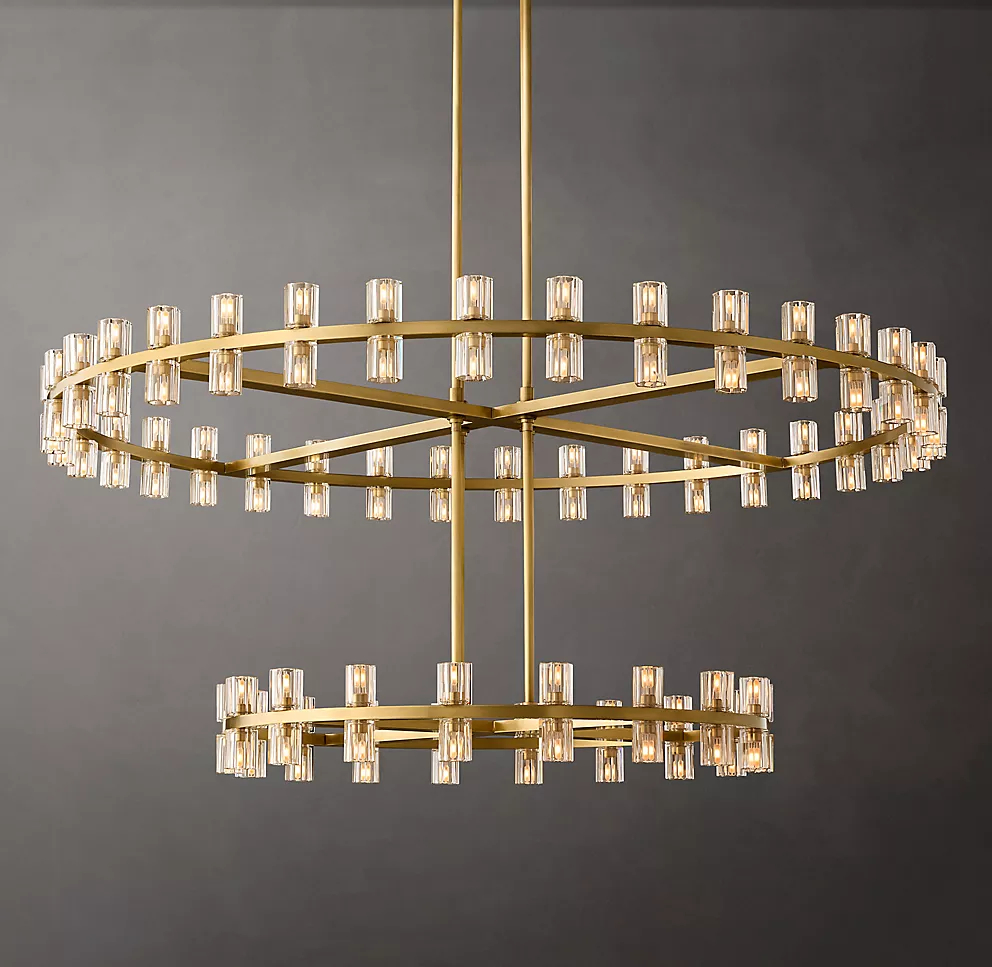 60 Inch Two Tier Arcachon Round Chandelier