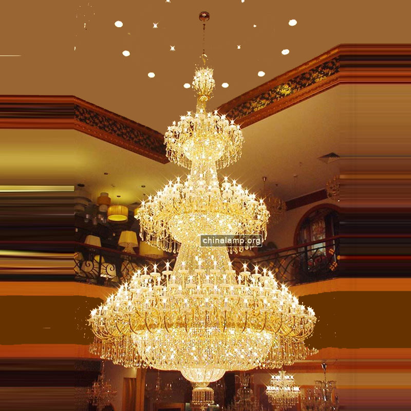 Extra Large Crystal Chandelier Lighting for Big Hotel Chandelier