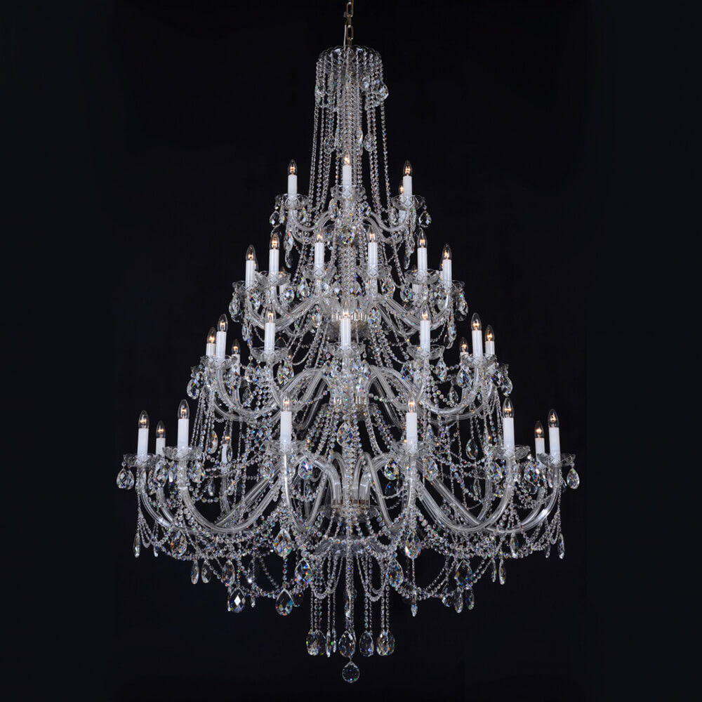 63X87 Inch Bohemian Chandelier 42 Lights Crystal Chandelier for Wedding