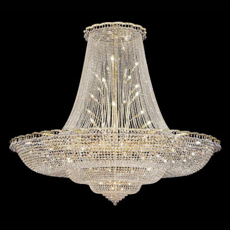 Extra Wide Chandelier Big Crystal Chandelier Large Empire Chandelier for Foyer