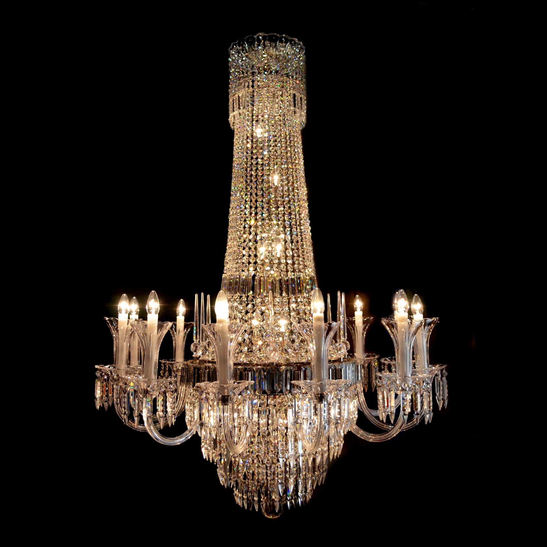 47X60 Inch French Empire Chandelier K9 Crystal Chandelier for Foyer