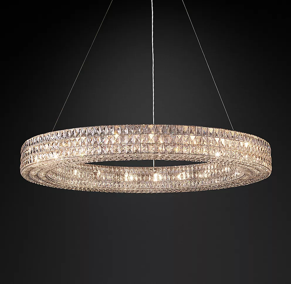 59 Inch Spiridon Round Crystal Chandelier