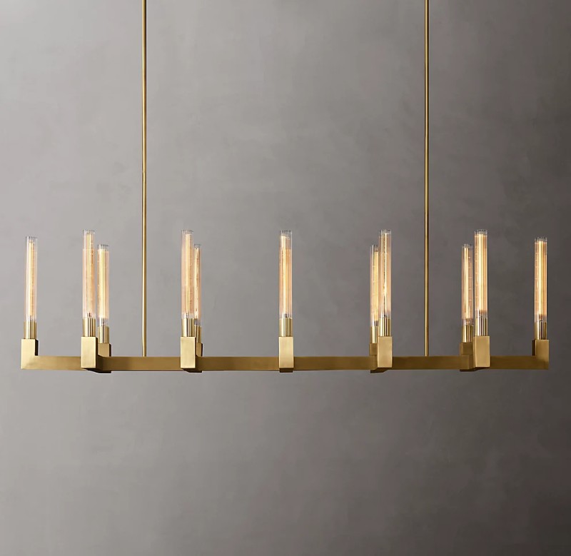 67'' Linear Cannele Chandelier