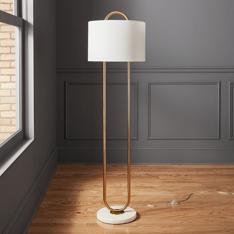  Warner Marble Base Floor Lamp