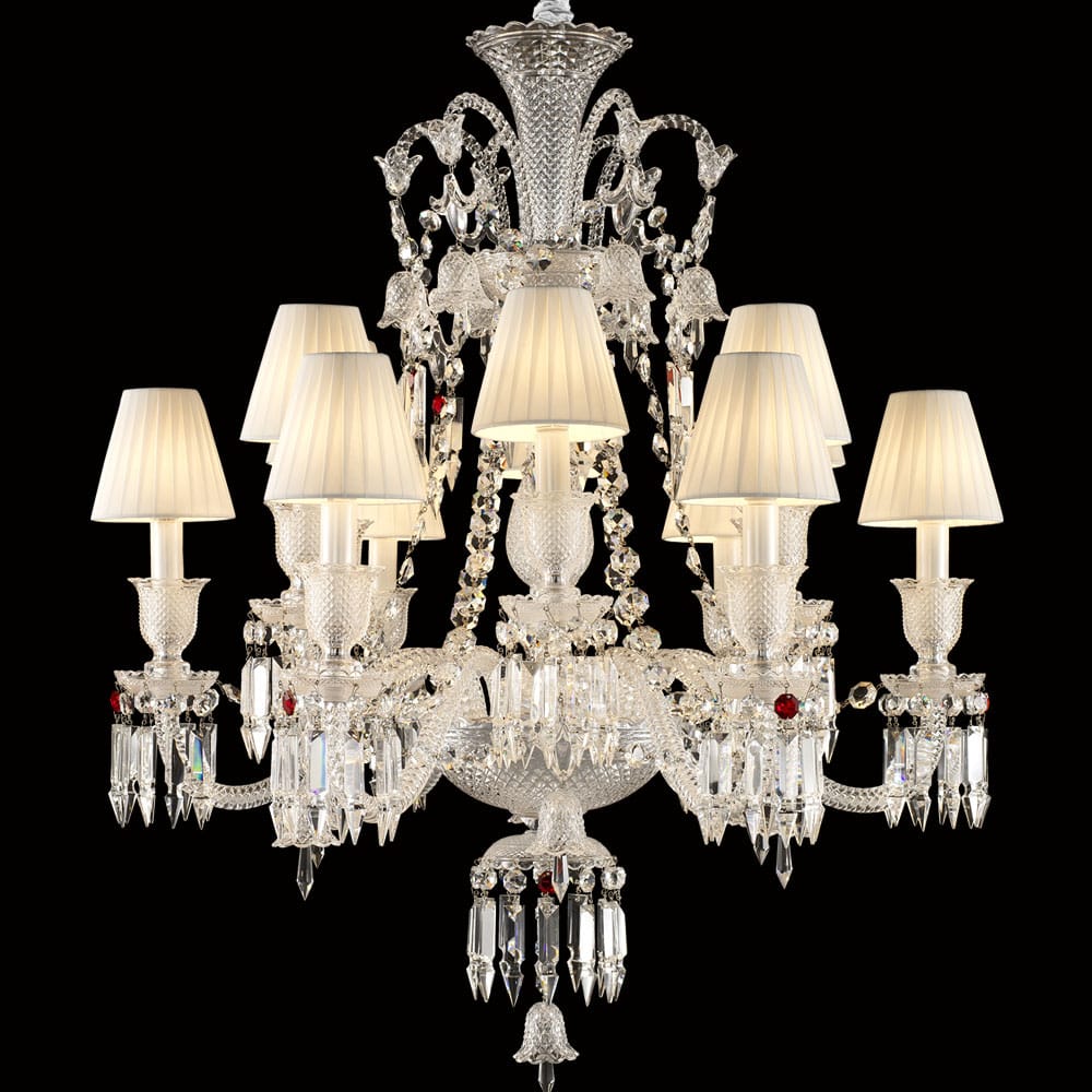 12 Lights Baccarat Crystal Chandelier