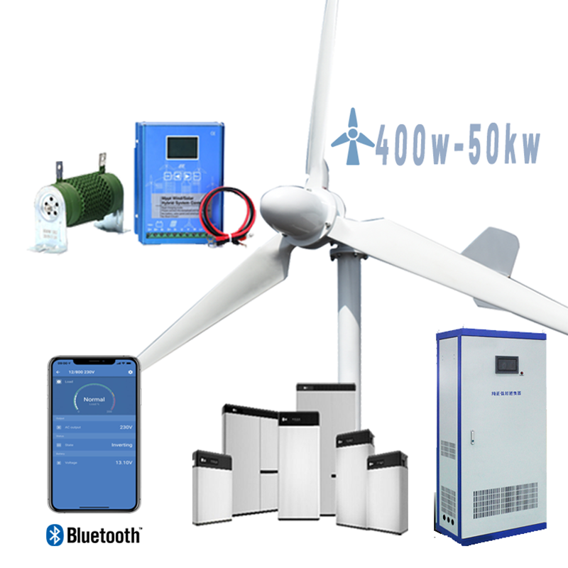 Full Series of Horizontal Axis Wind Turbine Off-grid Systems - Easily Achieve Green Energy Conversion