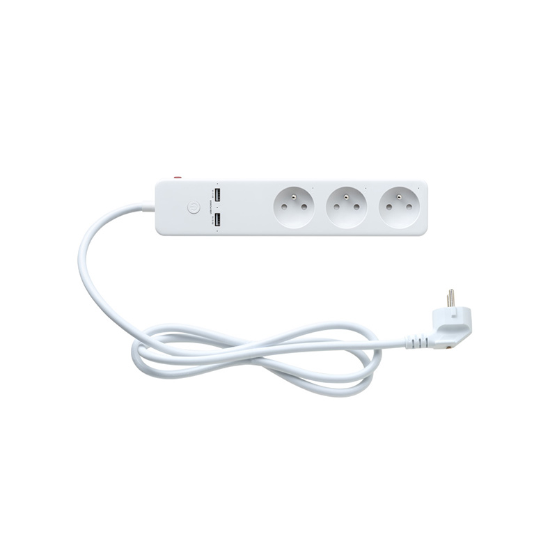 Tuya Smart multi-extender, 16A smart outlets, 3 sockets and 2 USB, compatible with Alexa and Google home