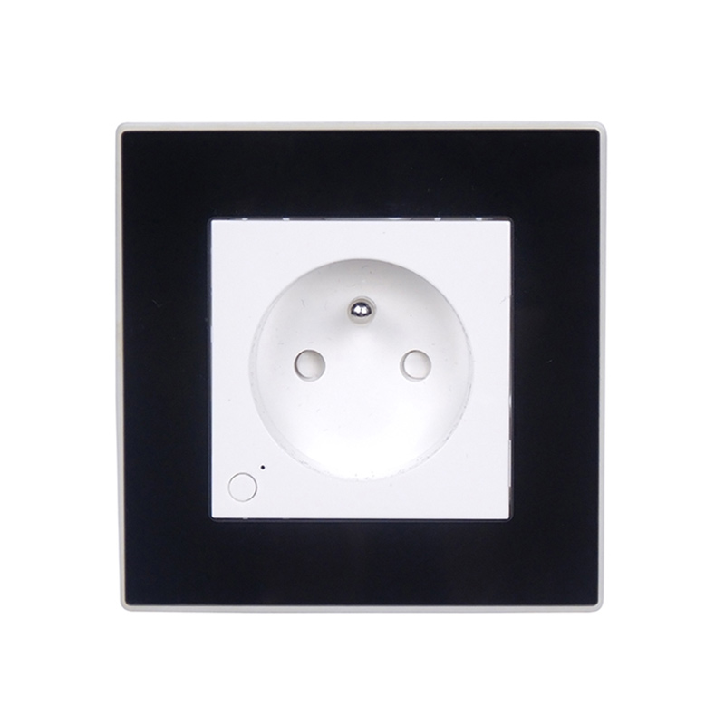 WiFi Smart flush wall socket with energy monitoring, 10A or 16A French plug