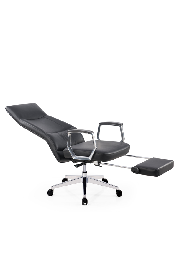 Reclining Leather chair with footrest
