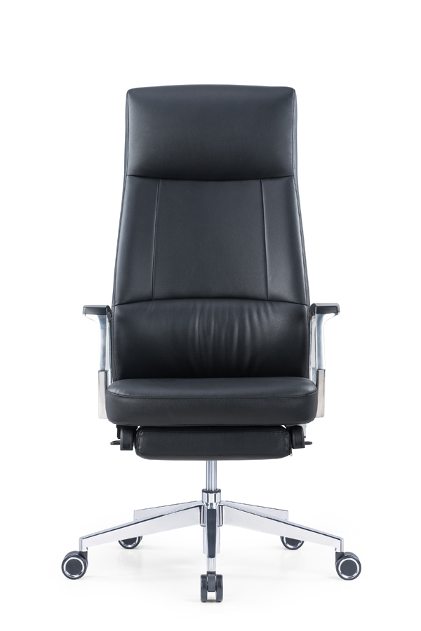 Reclining Leather chair with footrest