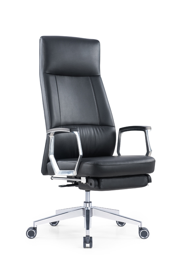 Reclining Leather chair with footrest