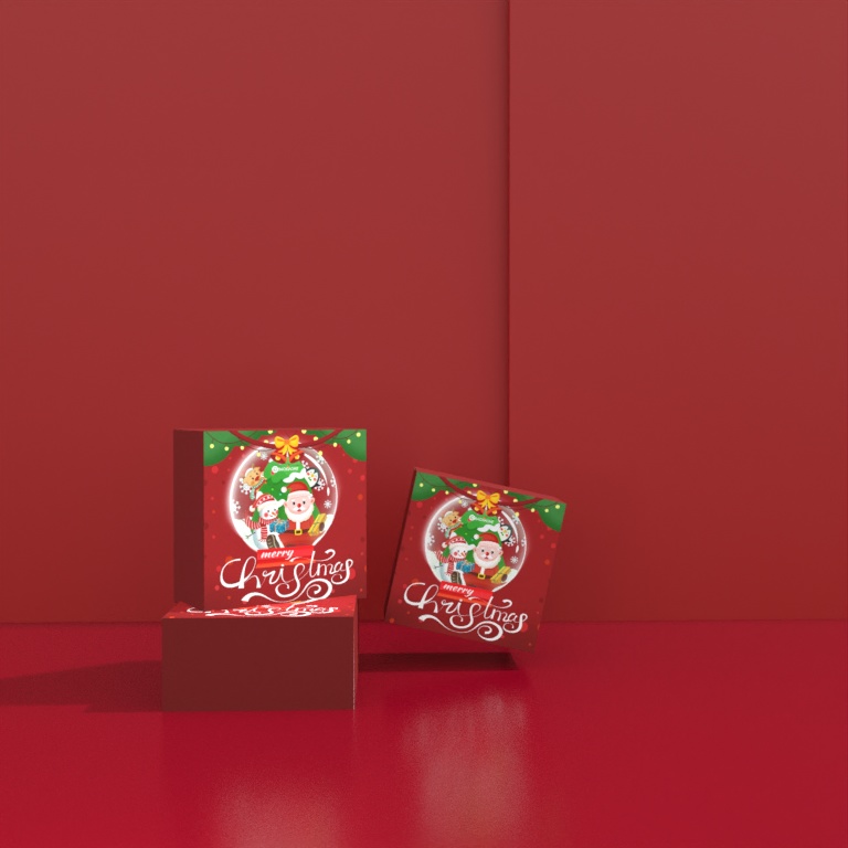 Printing Christmas rigid boxes custom