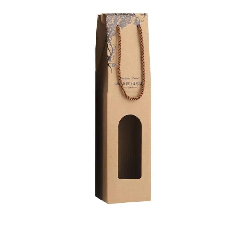 Corrugated wine box with rope