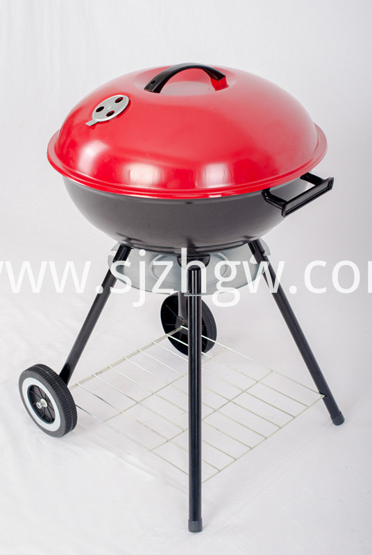 Four legs kettle barbecues customized grill with wheel 