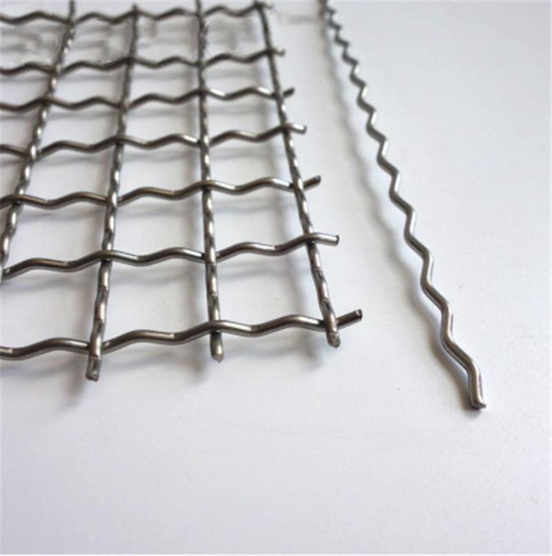 304 stainless steel screen woven decorative crimped wire mesh