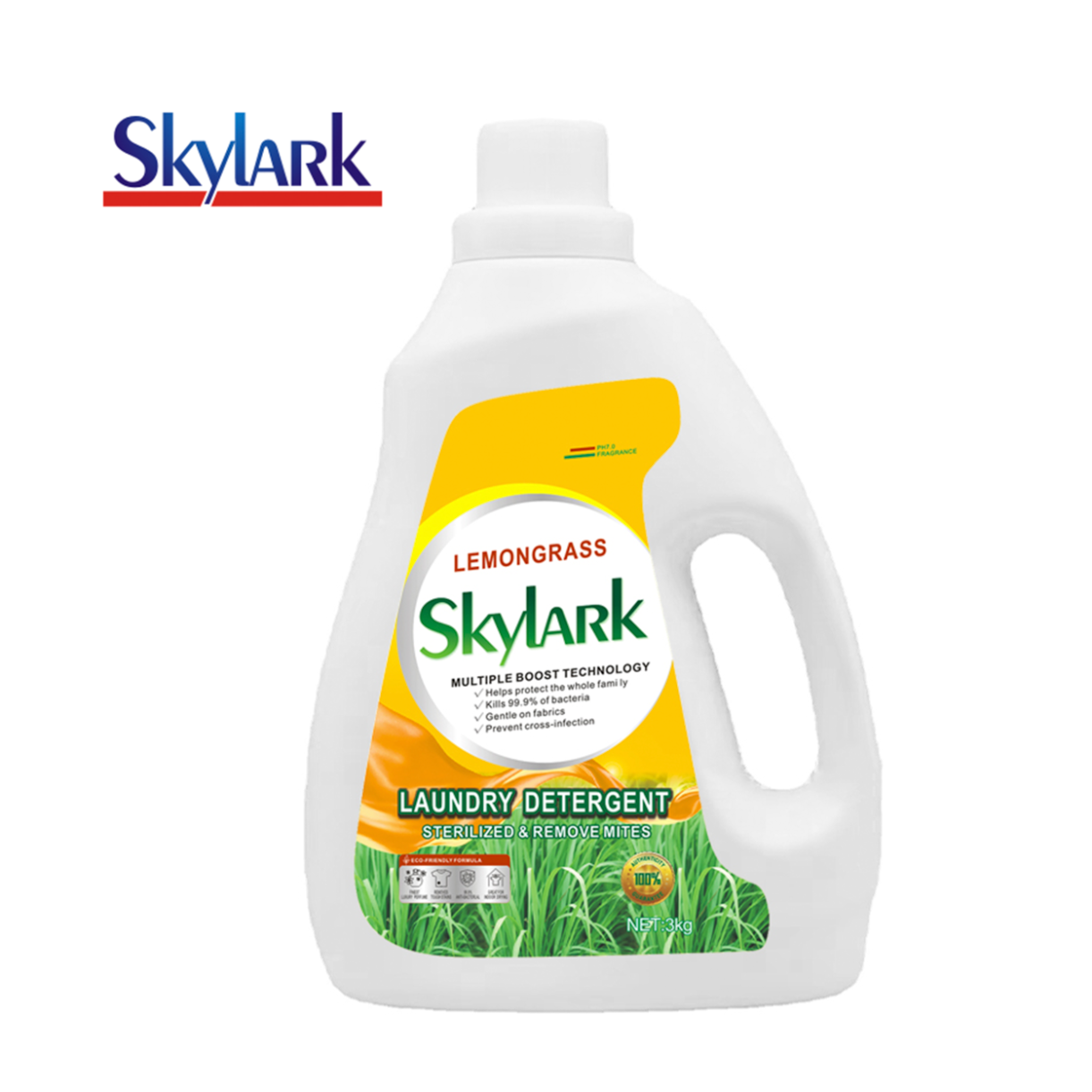 Super Sterilized & Remove Mites Lemongrass Laundry Detergent With Excellent Performance