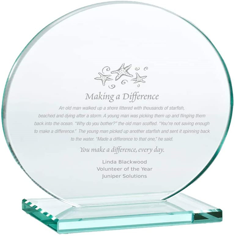 Crystal Clear Transparent Acrylic Trophy  Awards