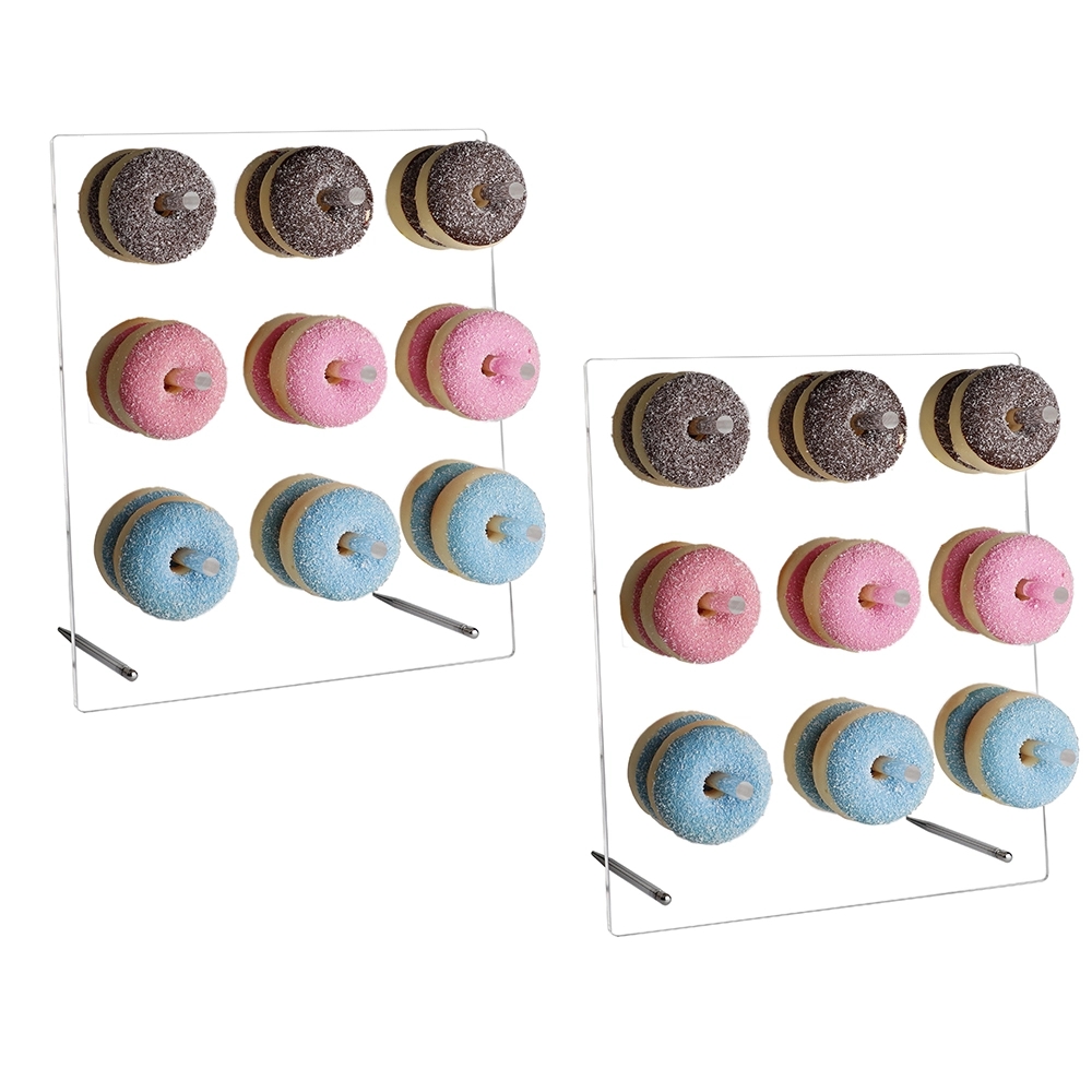 Clear Acrylic Donut Wall Wedding Decor Donuts Display Holder