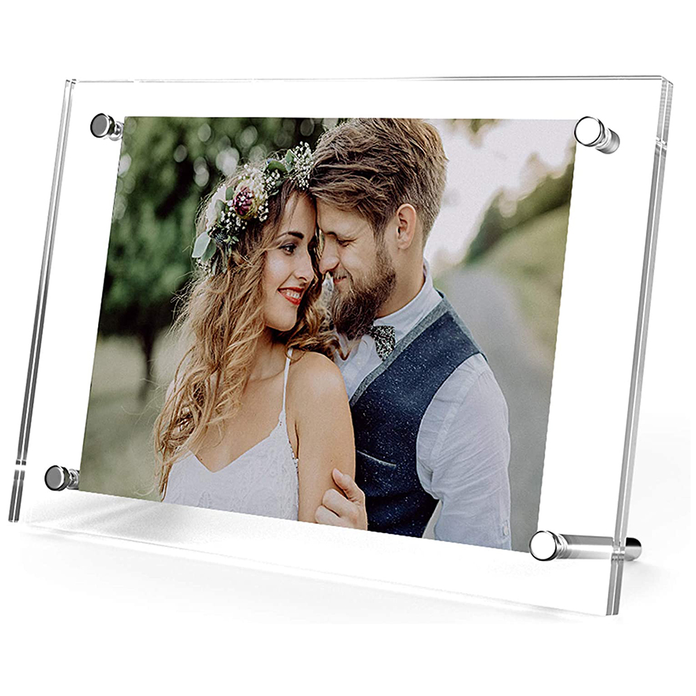 Luxury  Restickable Acrylic Beautiful Sexy Family Baby Photo Picture Decorative poster  Frame Desktop Tabletop Display