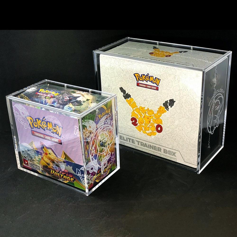 See Through Plexiglass Booster Box Casing Acrylic Game protector