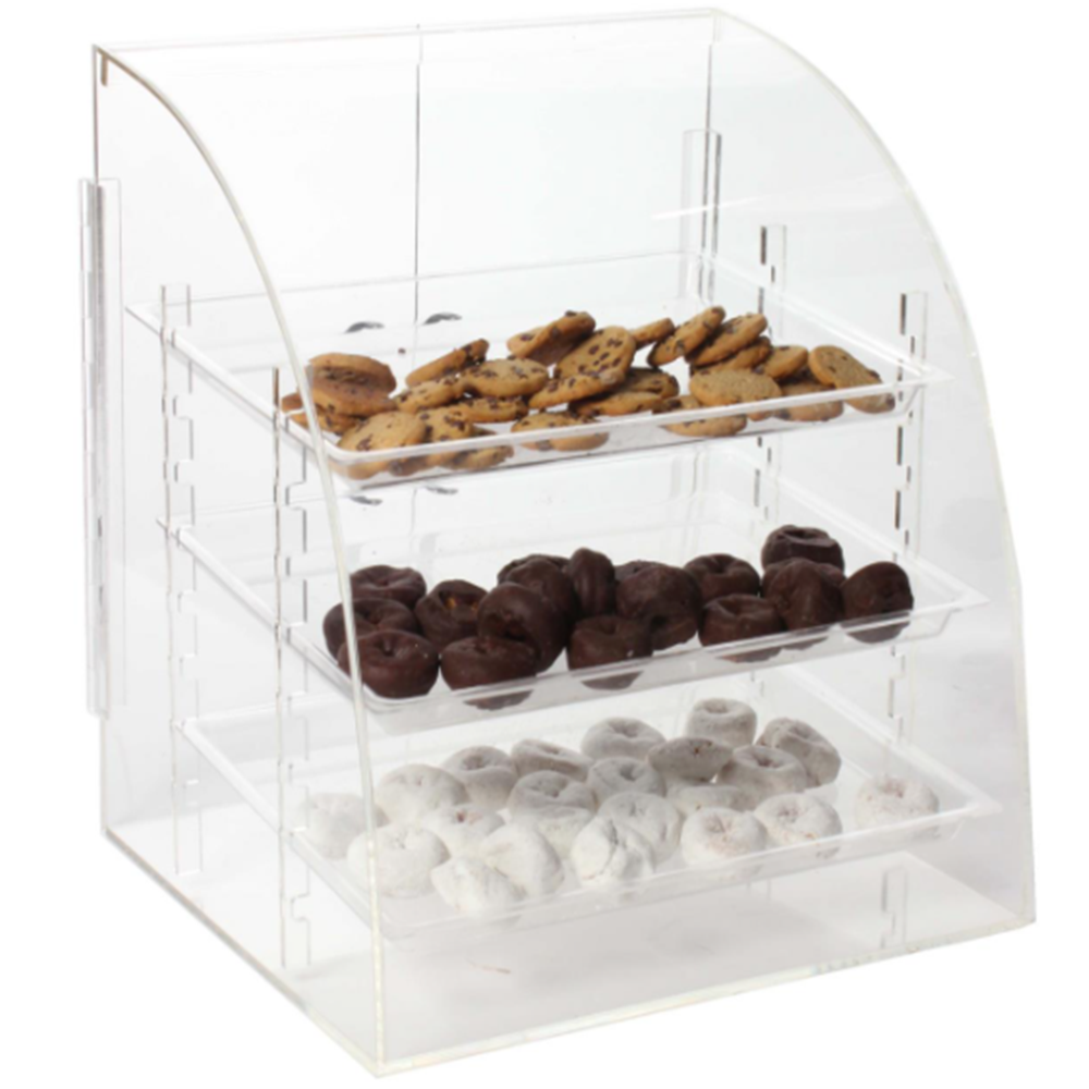 Acrylic Bakery Display Cabinet Showcase For Bagel Bakery Shop