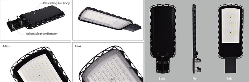 SPARKLED Ultra Slim Design  IP65 LED Street Lamp Details