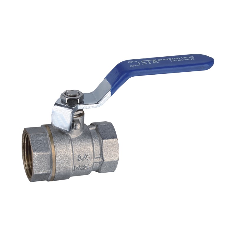  STA Thread Long Handle Brass Ball Valve Tap Water Double Inner Thread Valveinterception, regulation, flow control