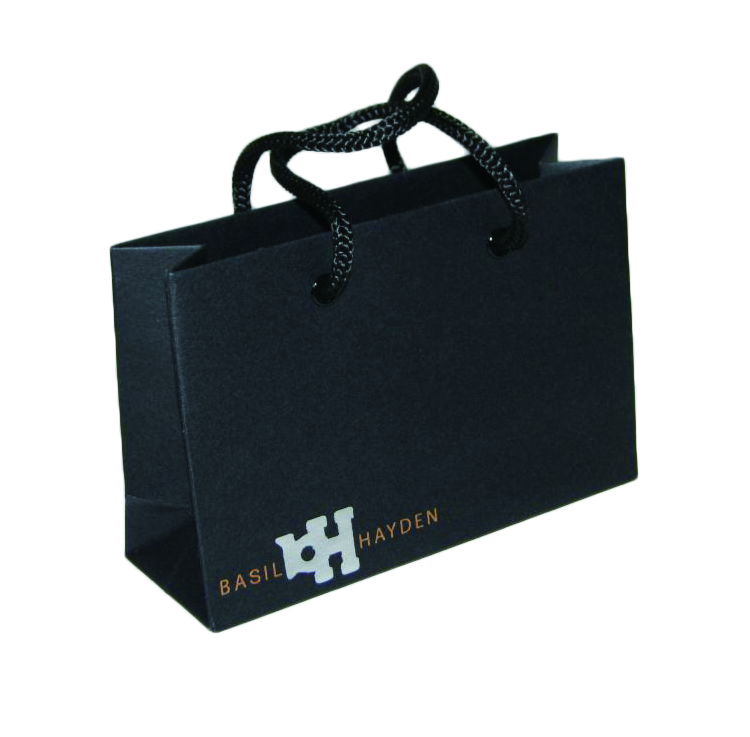 Black Gift Bag China Factory Custom Drawstring Luxury Bag