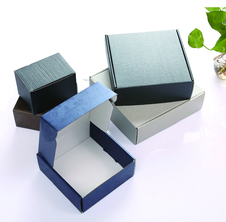 Paper Box Custom Logo Printed Flat Pack Folding Corrugated Mailer Box