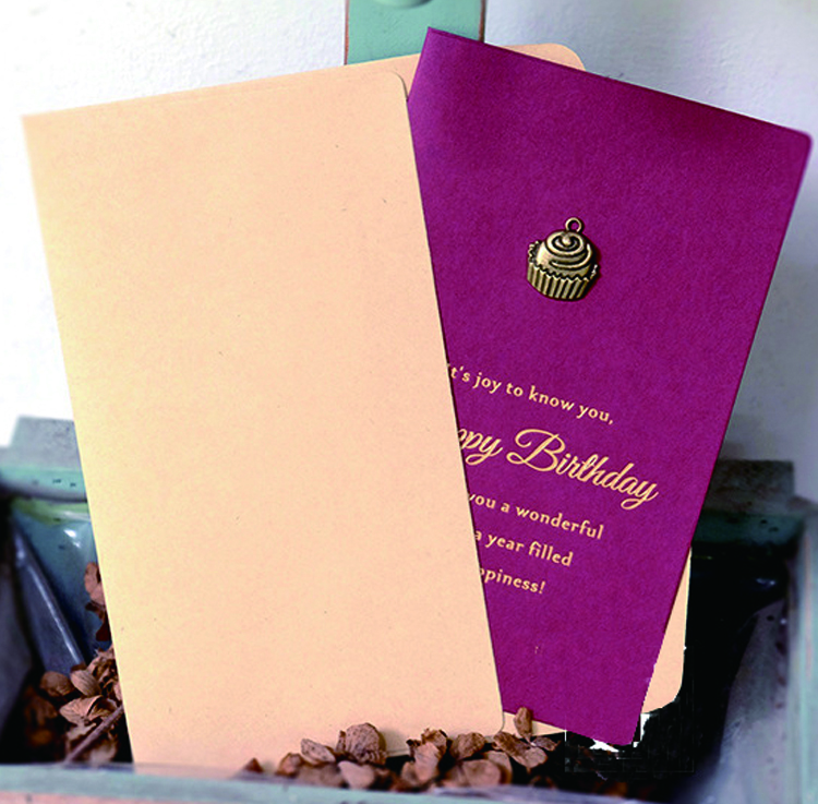 Birthday Invitation Card with Envelope and Hand-writing Blank Paper