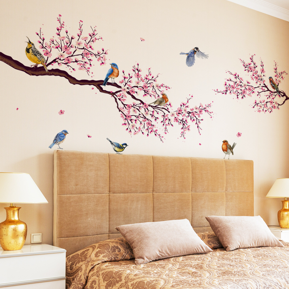 Flower Wall Decals Room Removable Self Adhesive Vinyl Wall Stickers