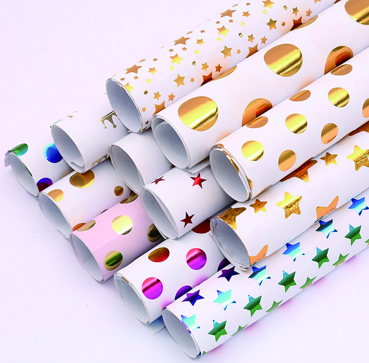 Bouquet Wrapping Paper Hot Stamping Flower Neutral Wrapping Paper