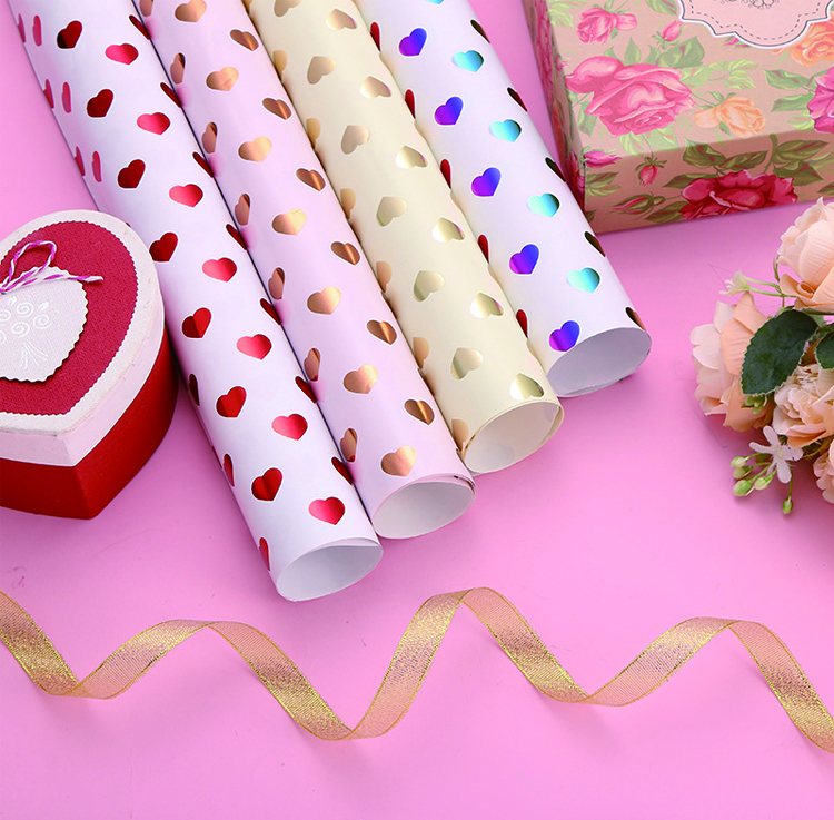 Luxury Wrapping Paper Unique Heart Pattern Gift/Flower Wrapping Paper