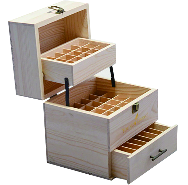 Custom Design Wooden Storage Box for Essential Oil Display Gift Solutions