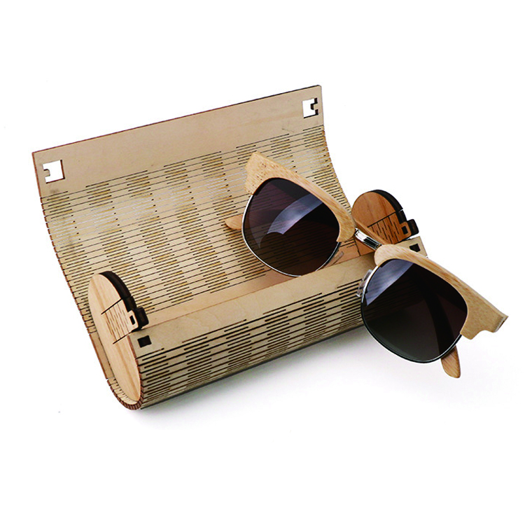 Wood Sunglasses Box Round Bamboo Wood Sunglasses Case Wholesale