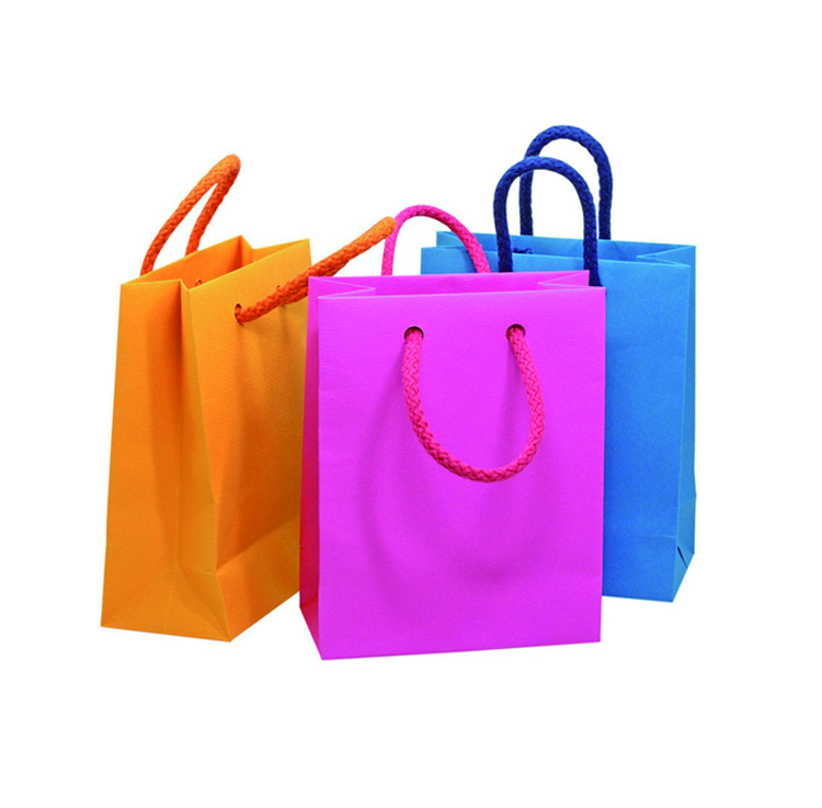 Small Paper Bags Custom Logo with Handle Factory Source
