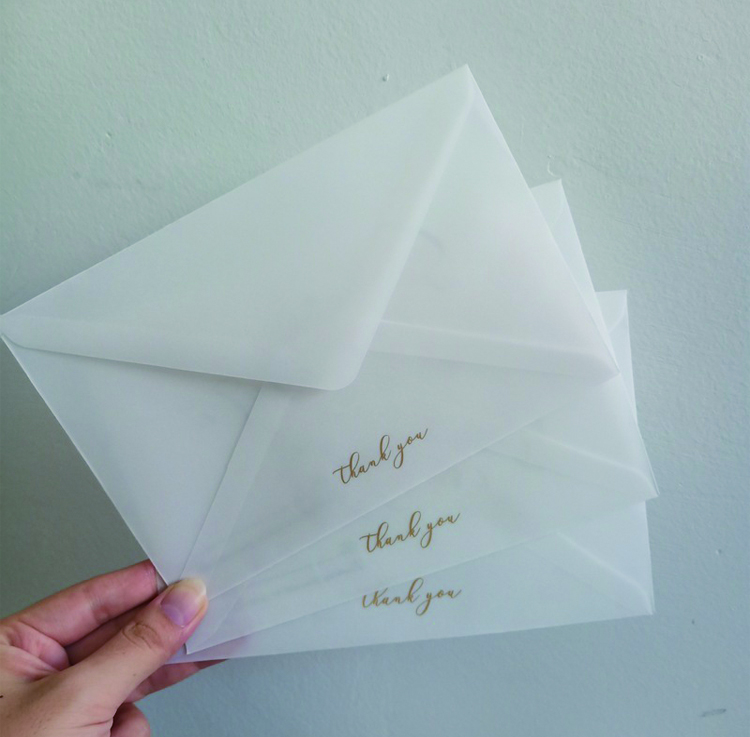 Glassine Envelopes Pack Biodegradable Gift Cards Envelope