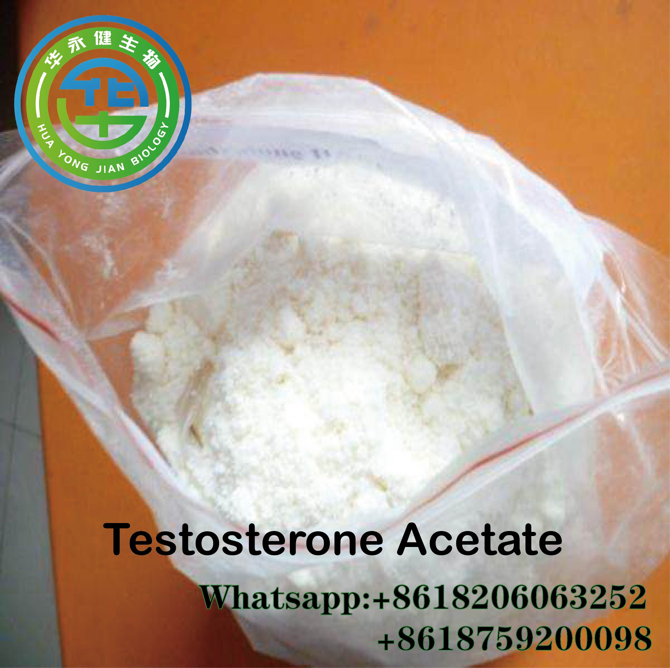 99% Testosterone Acetate Testosterone Steroid Hormone Test A Oral Muscle Gain Test Ace male enhancement powder CasNO.1045-69-8