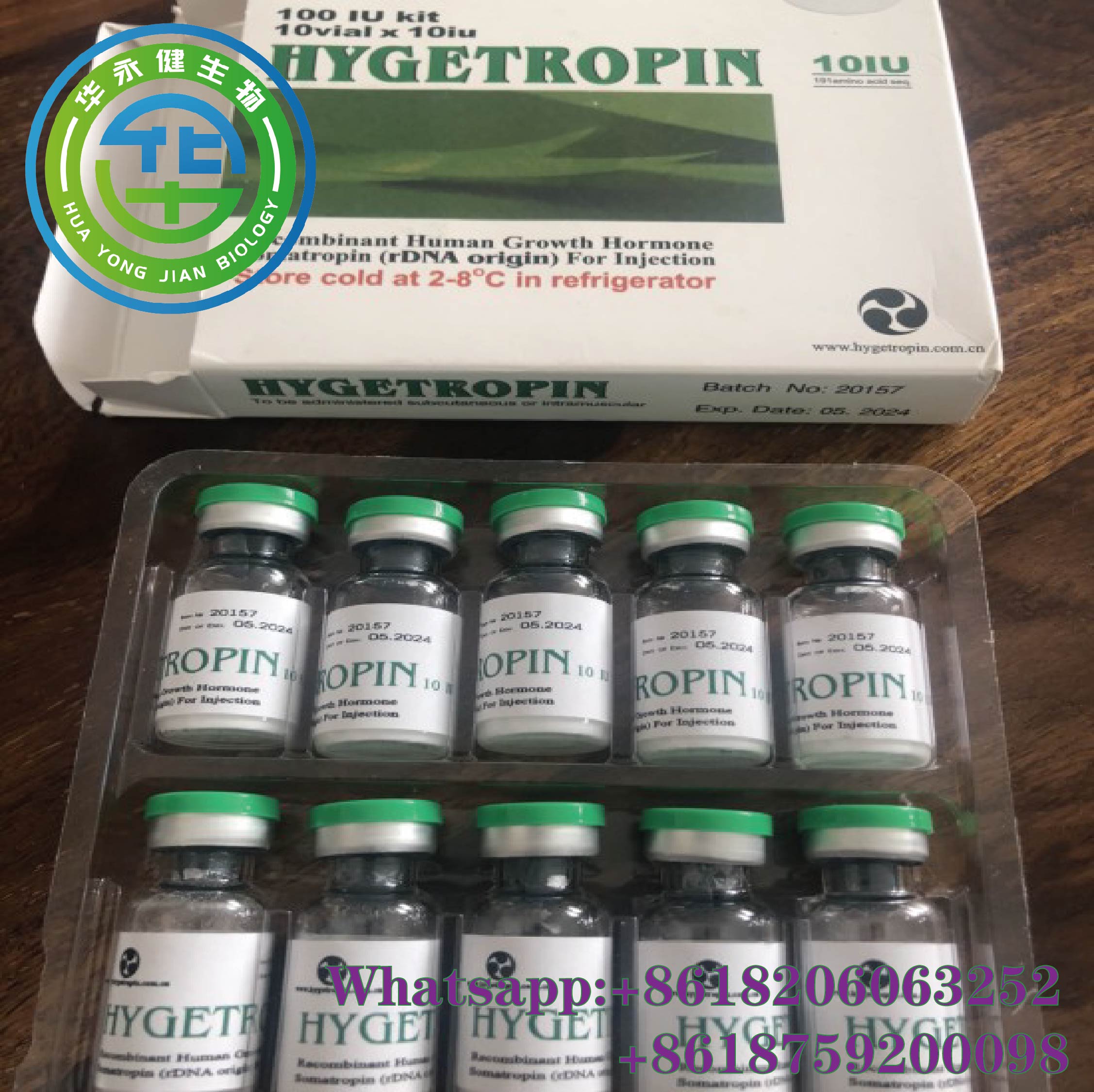 Hygetropin HGH 10iu/vial Human Growth Hormone Peptide for Male and Female Fat Loss 