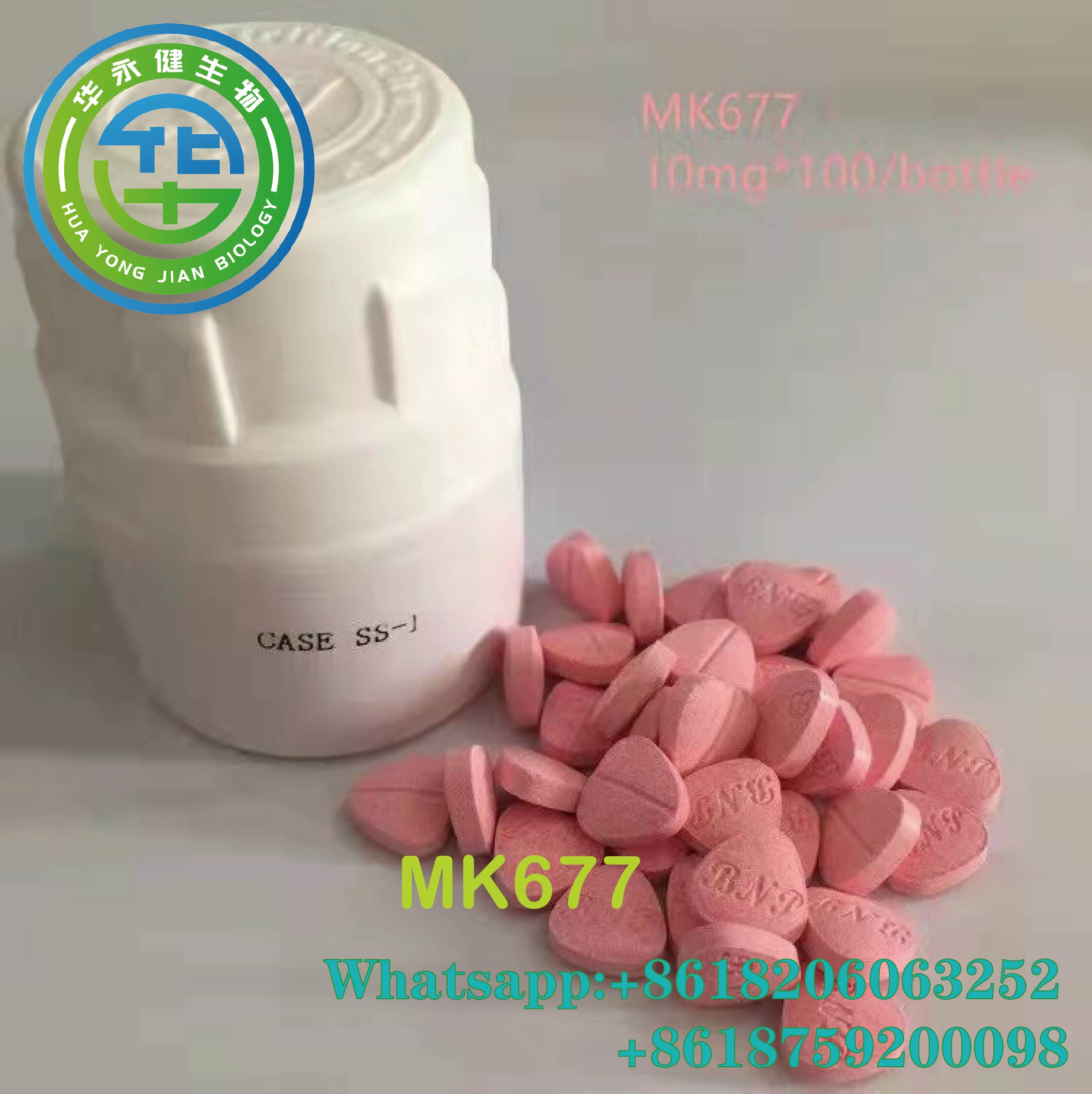99.9% High Pure Sarms MK677 100Pills/bottle Pills Raw Powder Ibutamoren 10mg CAS 159634-47-6 For Muscle Shape
