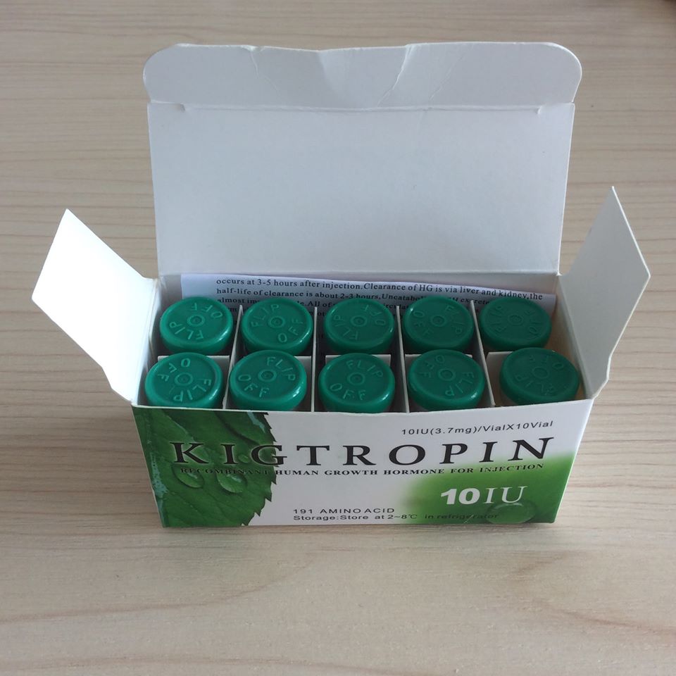  Kigtropin HGH growth hormone injection 10iu / vial for Gaining Muscle Recombinant