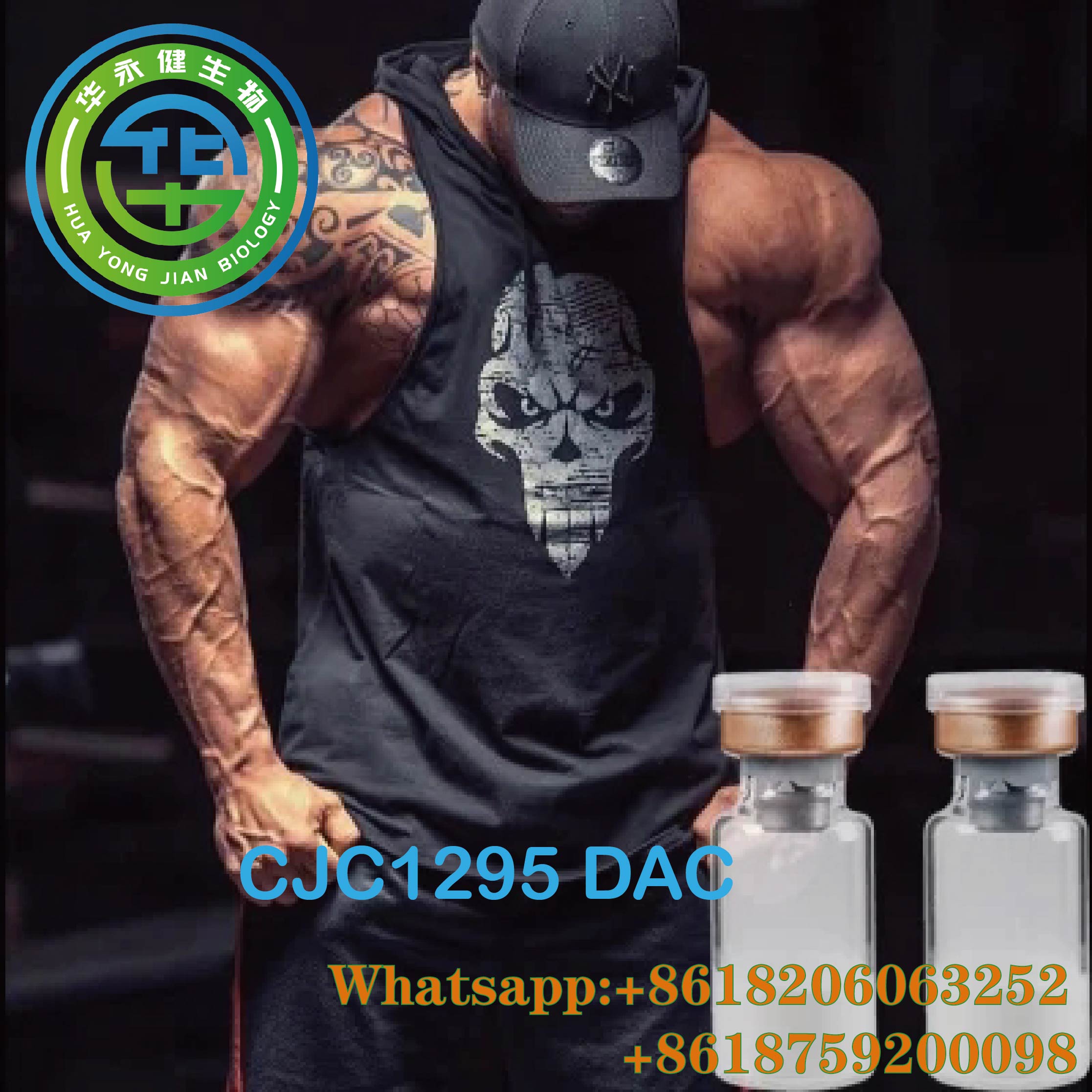 High Quality  Raw Oil  Steroids Powder CJC1295 (CJC1295 without DAC) Peptides Vials for Bodybuilding