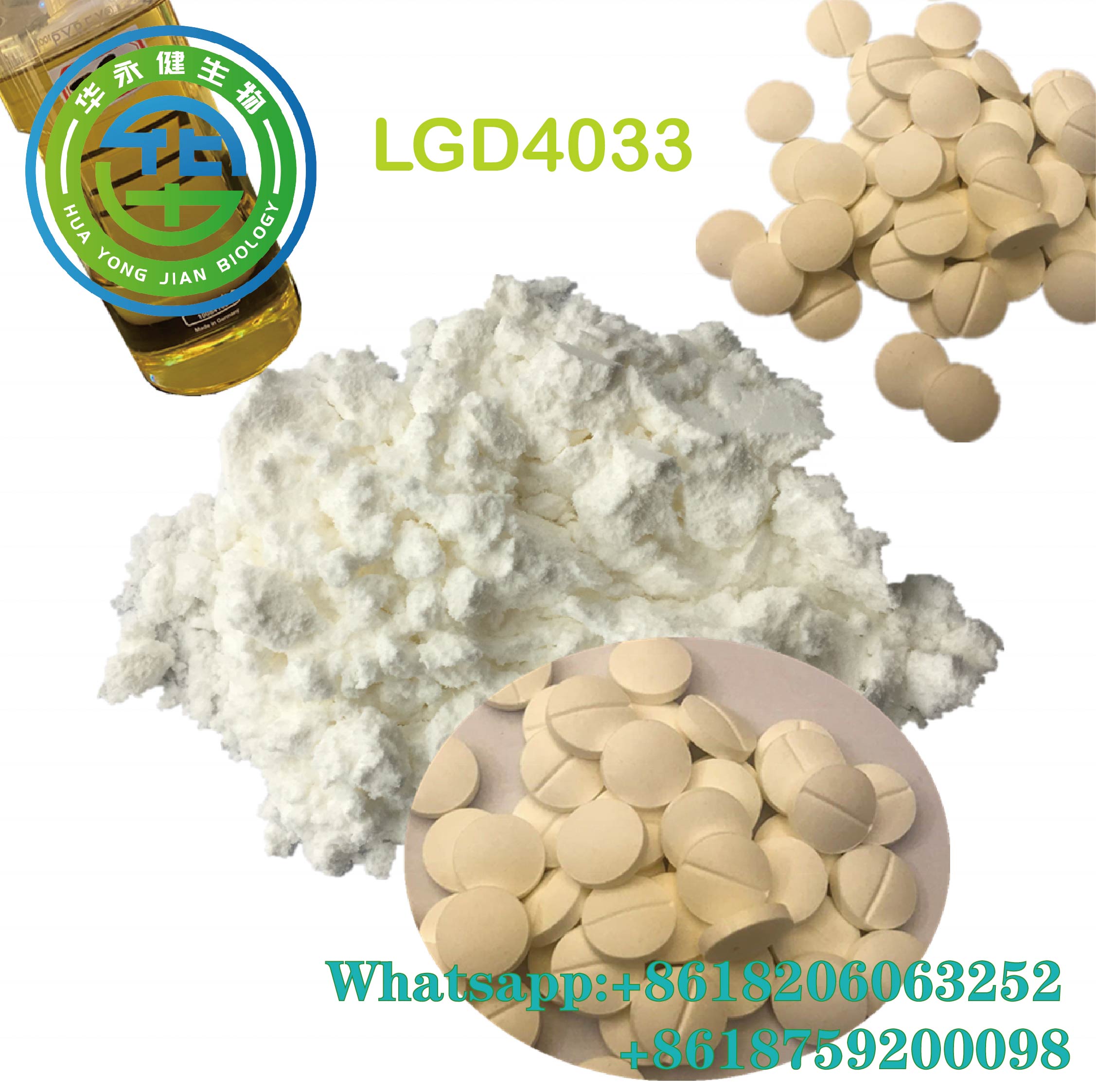 Ligandrol 10mg Sarms Raw Powder LGD-4033 100Pills/bottle For Muscle Gaining Safe Pass CAS 1165910-22-4 