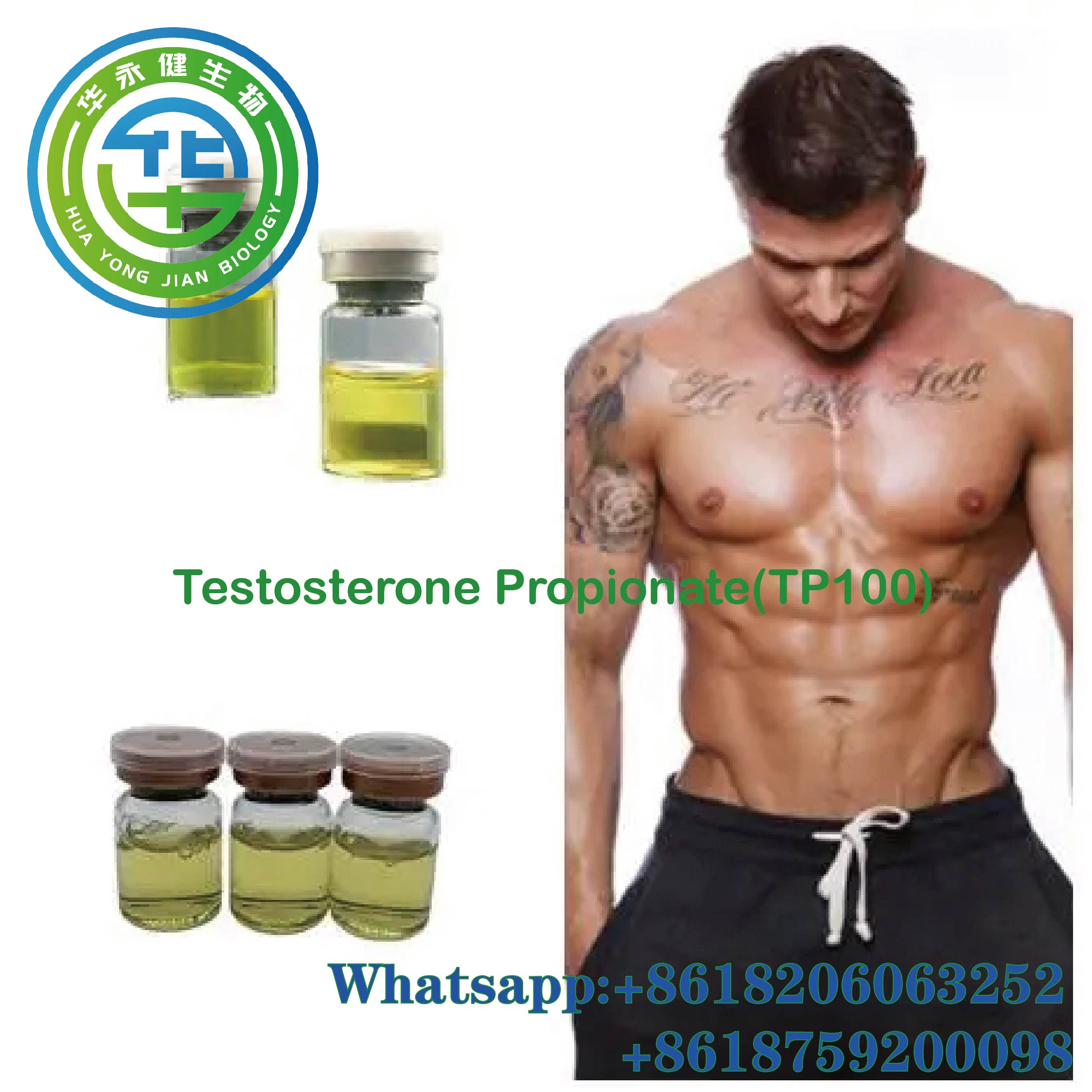 Testosterone Propionate Legal Injectable Steroids 100mg/ml Yellow Liquid TP100 For Muscle Strength