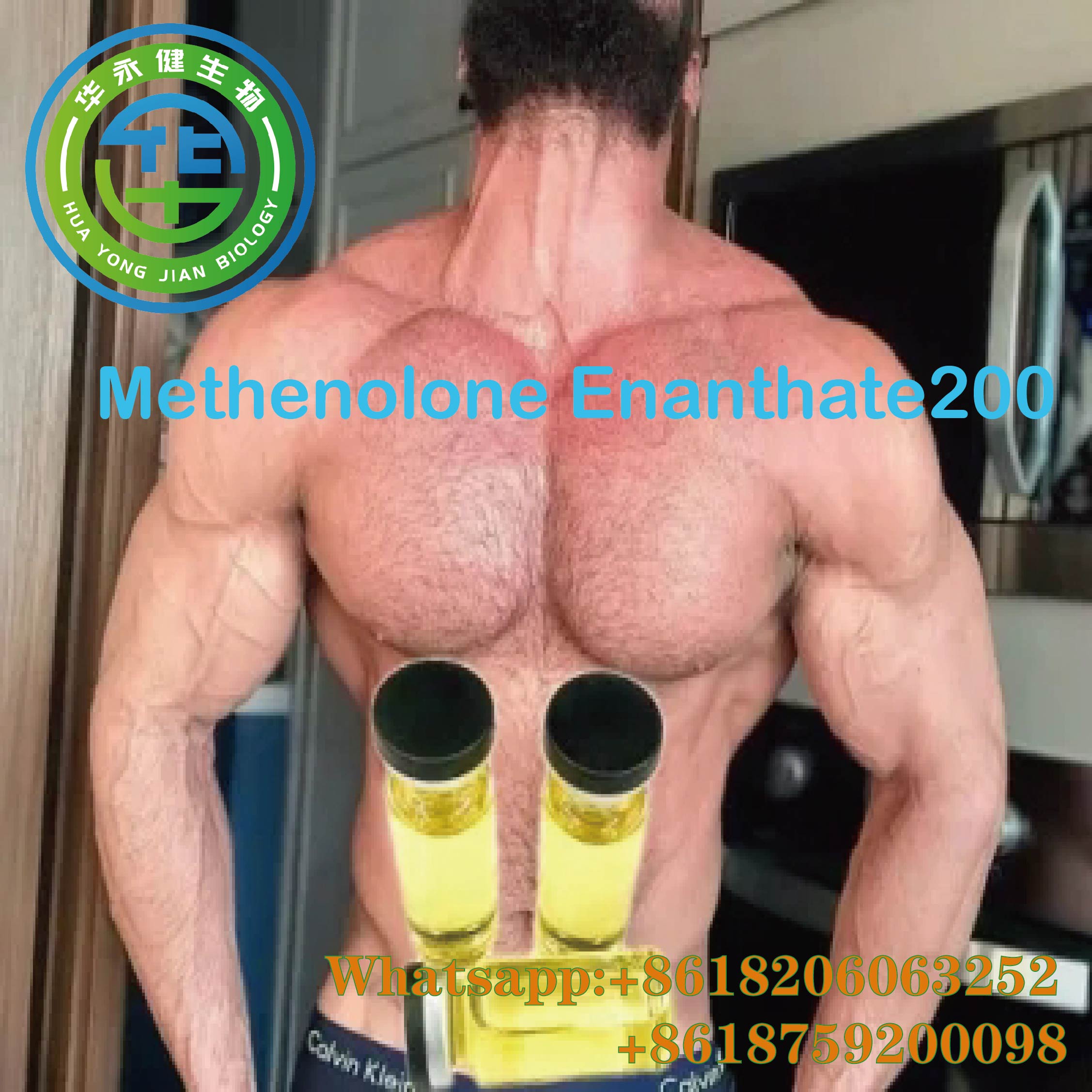 Primobolan Enanthate 200mg / ml  Strength Supplements Bodybuilding Yellow Liquid Methenolone Enanthate 200
