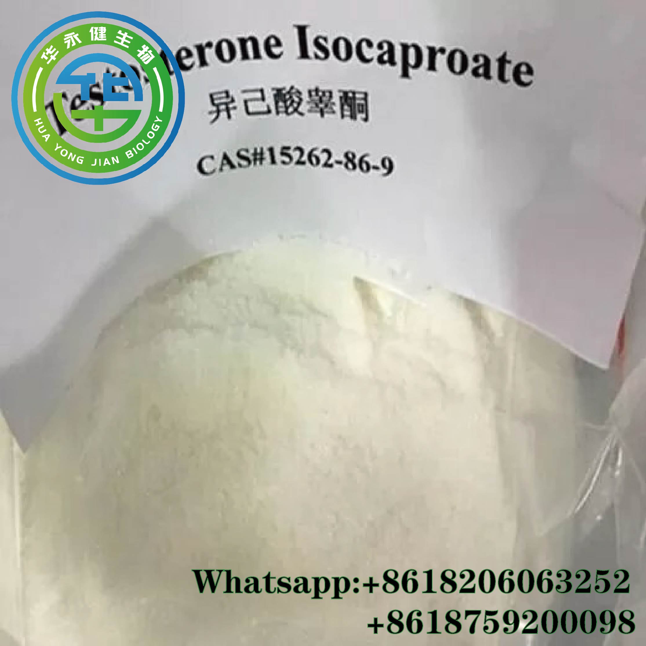 Test I Steroid Hormone Testosterone Isocaproate For Bodybuilding Test Isocaproate Hormone Powder CAS 15262-86-9 