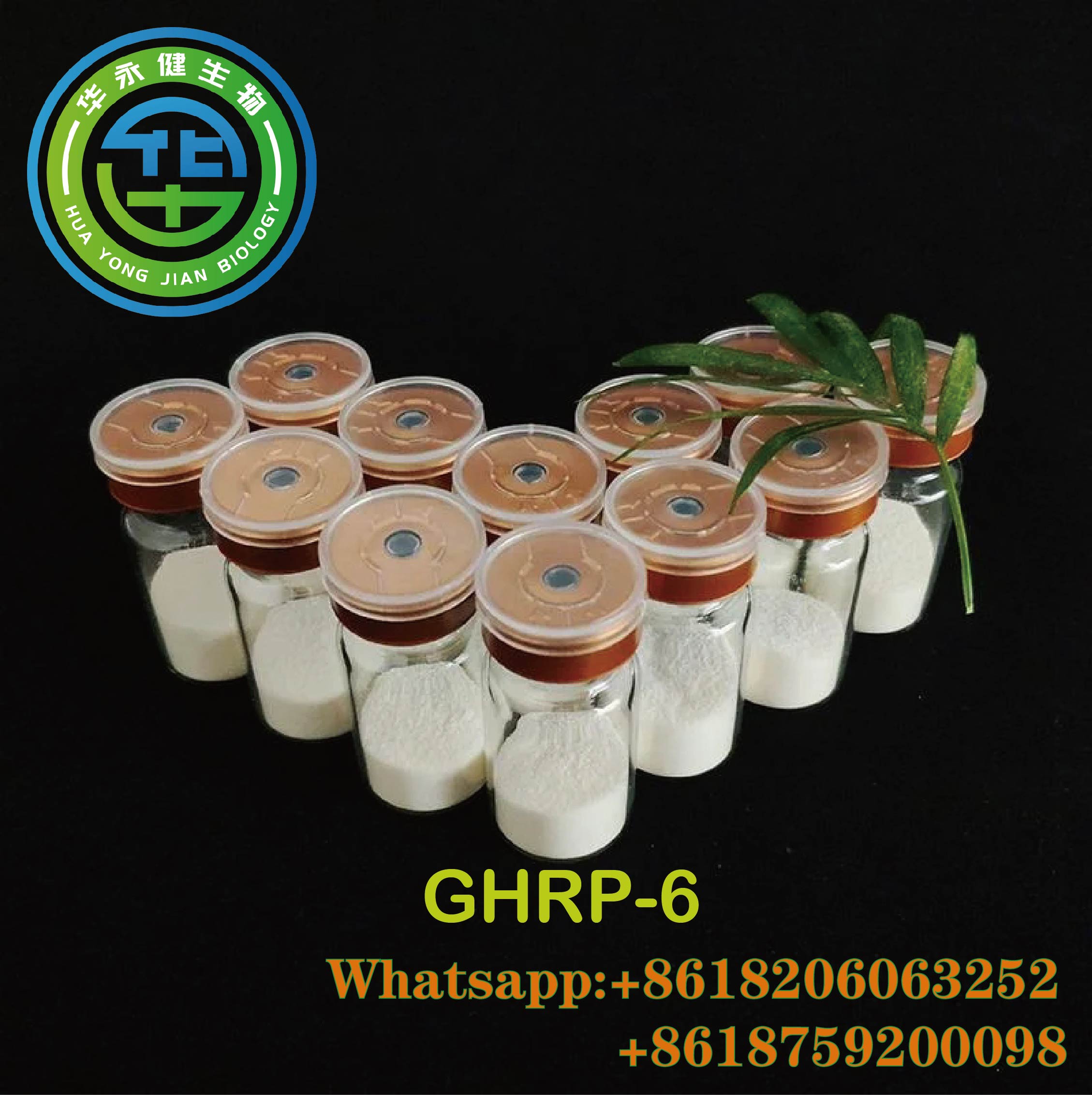 GHRP-6  Releasing Hexapeptide Muscle Building Peptides Safe Pass ghrp6 CAS 87616-84-0 