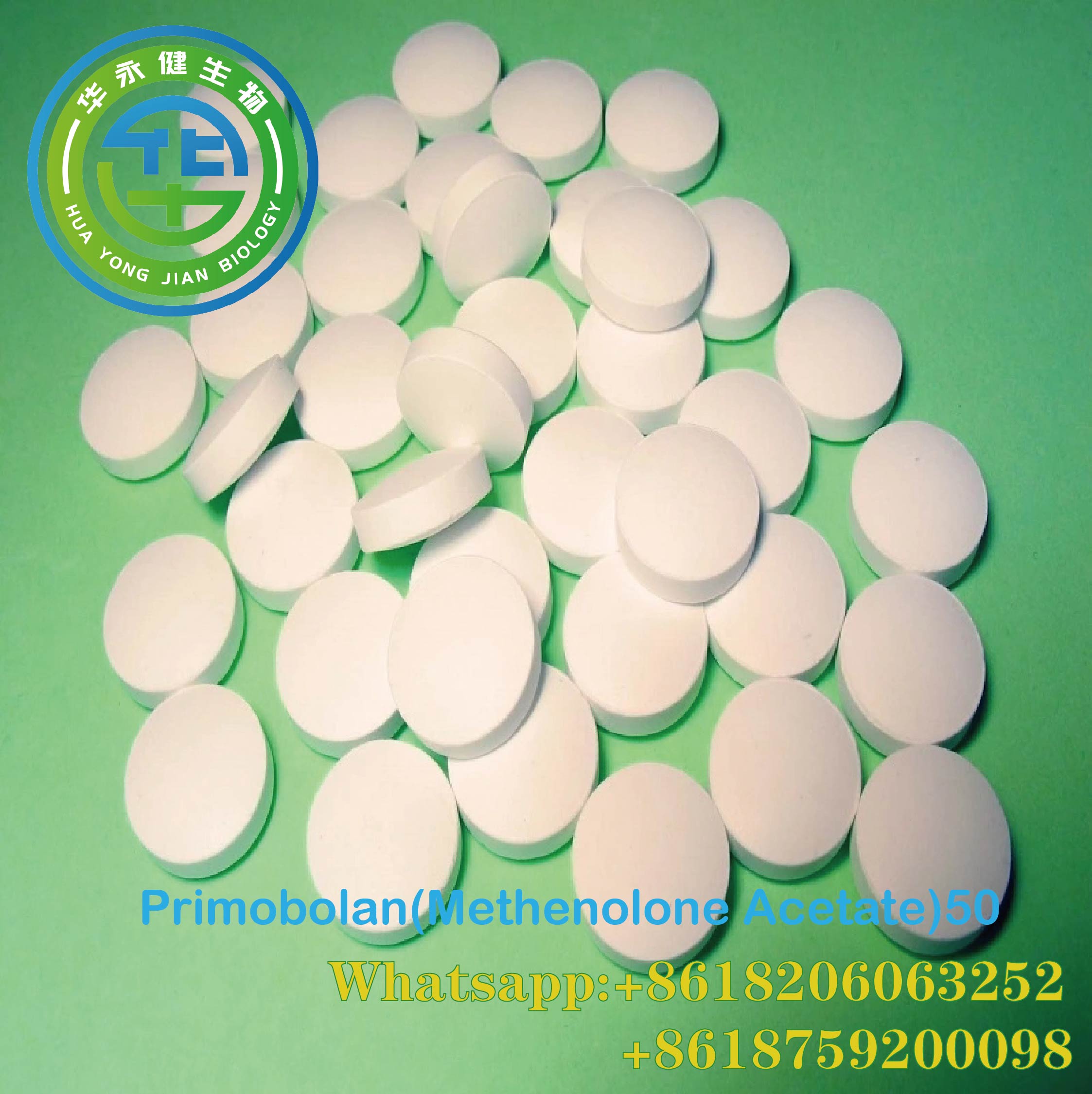 Anabolic Methenolone Acetate 50mg*100/bottle Powder Oral Primobolan Depot CAS 434-05-9 